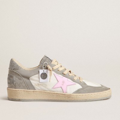 Golden Goose Ball Star LTD Sneakers With Swarovski Crystal Inserts And Pink Star GWF00327.F004041.82132