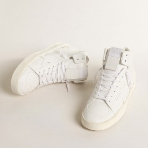 Golden Goose Bio-based Mid-Stardan Sneakers With White Star And Heel Tab GMF00441.F003952.10100