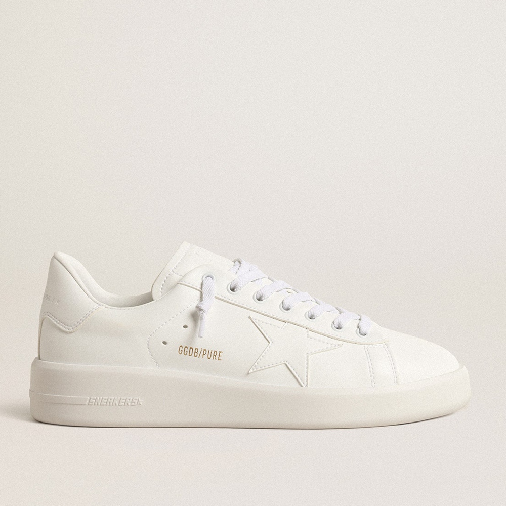 Golden Goose Bio-based Purestar Sneakers With White Star And Heel Tab GMF00197.F003954.10100