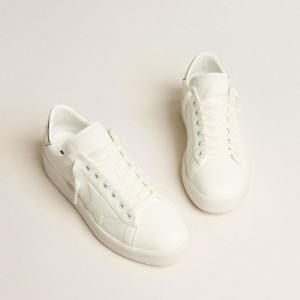 Golden Goose Bio-based Purestar Sneakers With White Star And Mirror-effect Heel Tab GMF00197.F005221.80185