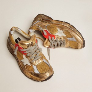 Golden Goose Dad-Star Sneakers Gold With White Star GWF00199.F001211.65120