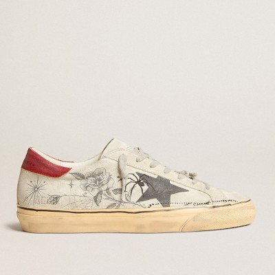 Golden Goose HAUS Of Dreamers Exclusive Super-Star Sneakers In Ice Gray Crust Leather GMF00698.F005610.10201