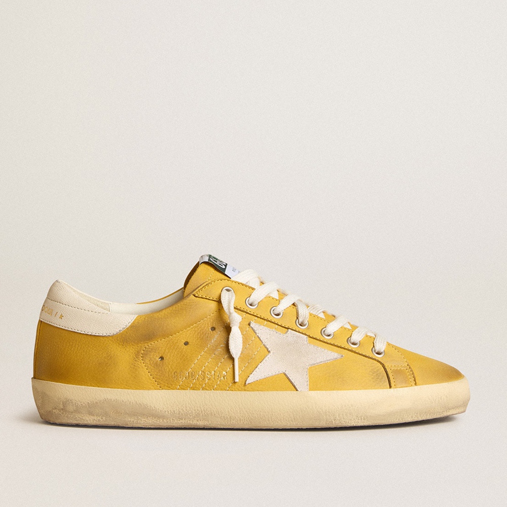 Golden Goose Honey Super-Star Sneakers With White Suede Star And White Nappa Leather Heel Tab GMF00101.F005990.20338