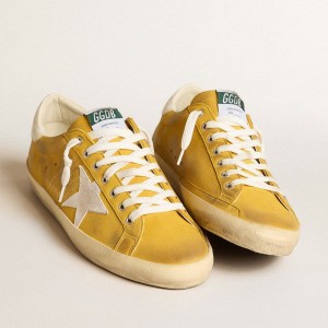 Golden Goose Honey Super-Star Sneakers With White Suede Star And White Nappa Leather Heel Tab GMF00101.F005990.20338