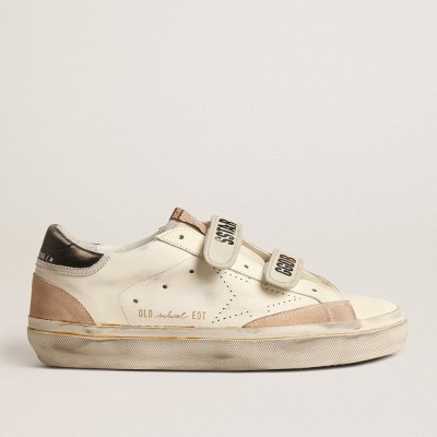 Golden Goose Old School LTD Sneakers With Perforated Star And Black Leather Heel Tab GWF00583.F004642.15493