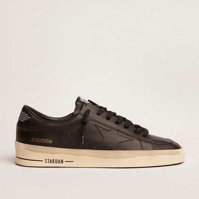 Golden Goose Stardan Sneakers In Total Black Leather GMF00128.F000860.90100