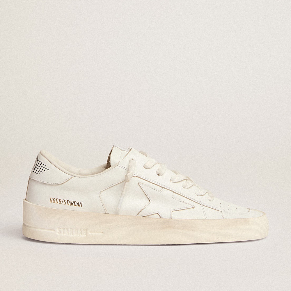 Golden Goose Stardan Sneakers In Total White Leather GWF00128.F000566.10100