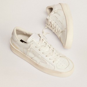 Golden Goose Stardan Sneakers In Total White Leather GWF00128.F000566.10100