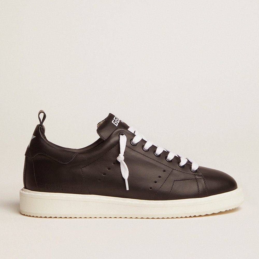 Golden Goose Starter Sneakers In Total Black Leather GWF00127.F000331.90100