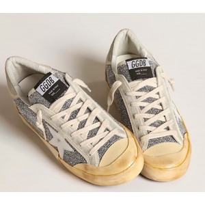 Golden Goose Super-Star LAB Sneakers With White Star And Swarovski Glitter Upper GWF00510.F004366.70271