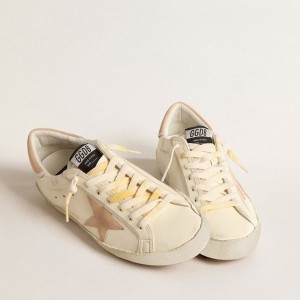 Golden Goose Super-Star LTD Sneakers In Nappa With Suede Star And Heel Tab GMF00101.F004655.11528