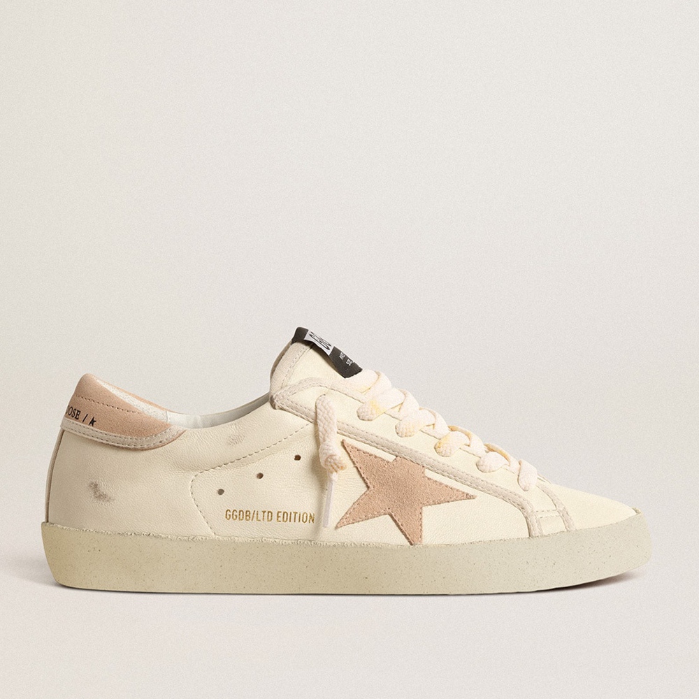 Golden Goose Super-Star LTD Sneakers In Nappa With Suede Star And Heel Tab GWF00101.F004655.11528