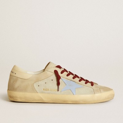 Golden Goose Super-Star Sneakers In Suede And Nubuck With Leather Star And Heel Tab GMF00103.F005778.60514