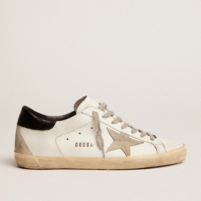 Golden Goose Super-Star Sneakers With Black Heel Tab And Metal Stud Lettering GMF00102.F000318.10220