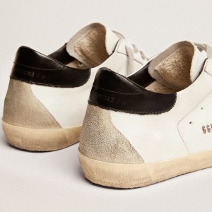 Golden Goose Super-Star Sneakers With Black Heel Tab And Metal Stud Lettering GMF00102.F000318.10220