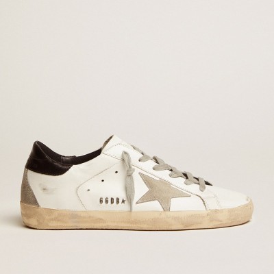 Golden Goose Super-Star Sneakers With Black Heel Tab And Metal Stud Lettering GWF00102.F000318.10220