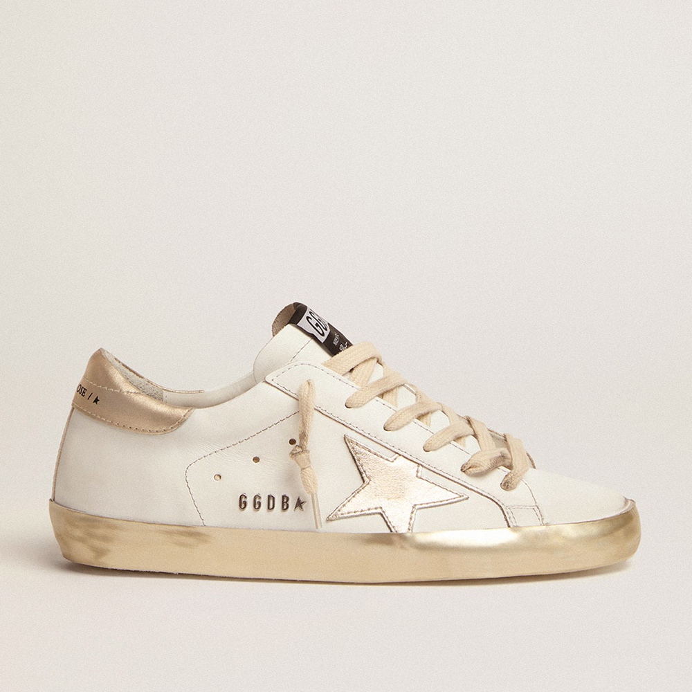 Golden Goose Super-Star Sneakers With Gold Foxing GWF00101.F000316.10272