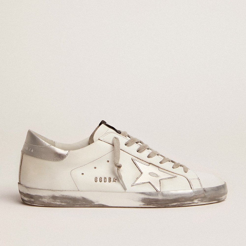 Golden Goose Super-Star Sneakers With Laminated Star And Heel Tab GMF00101.F000314.80185