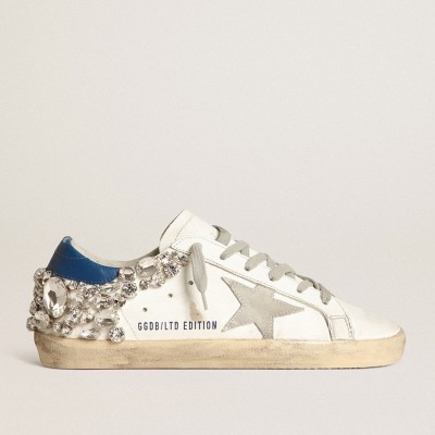 Golden Goose Rhinestones Super-Star Sneakers GWF00174.F003764.11323