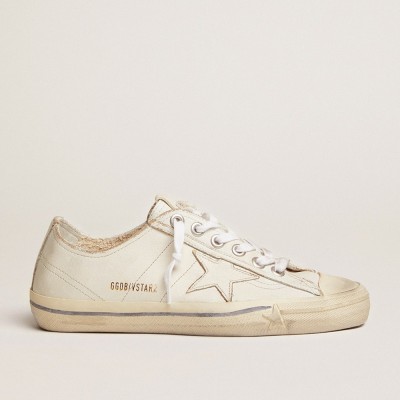 Golden Goose V-Star Sneakers In Vintage Effect Leather GWF00129.F000334.10100