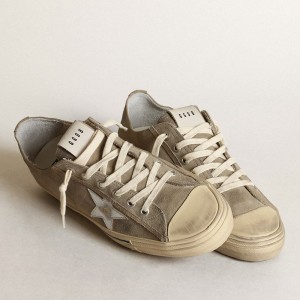 Golden Goose V-Star Sneakers With Suede Upper And Silver Star GMF00129.F003433.60372