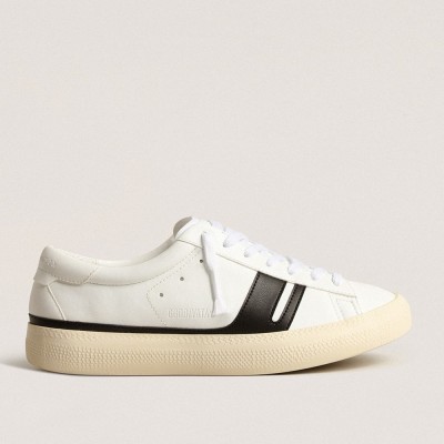 Golden Goose Yatay Model 1B White Sneakers With Black Y GUF00453.F003968.10283